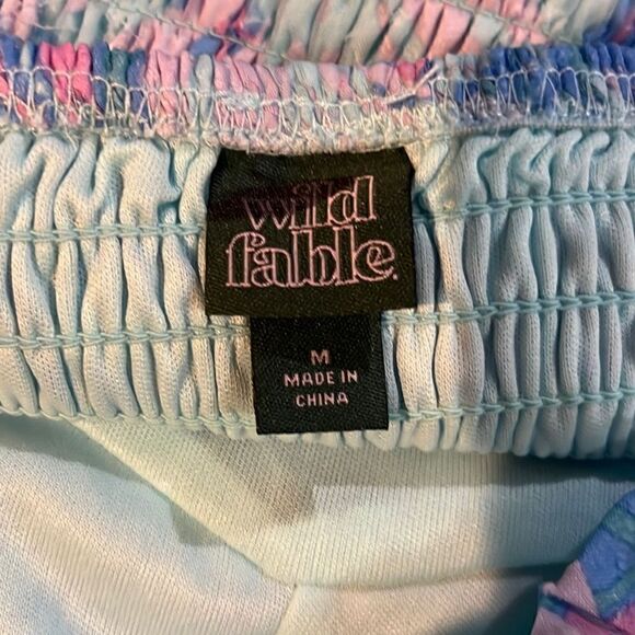 Wild Fable Women's Sleeveless Tiered Jacquard Fit & Flare Dress SIZE M - Picture 2 of 2